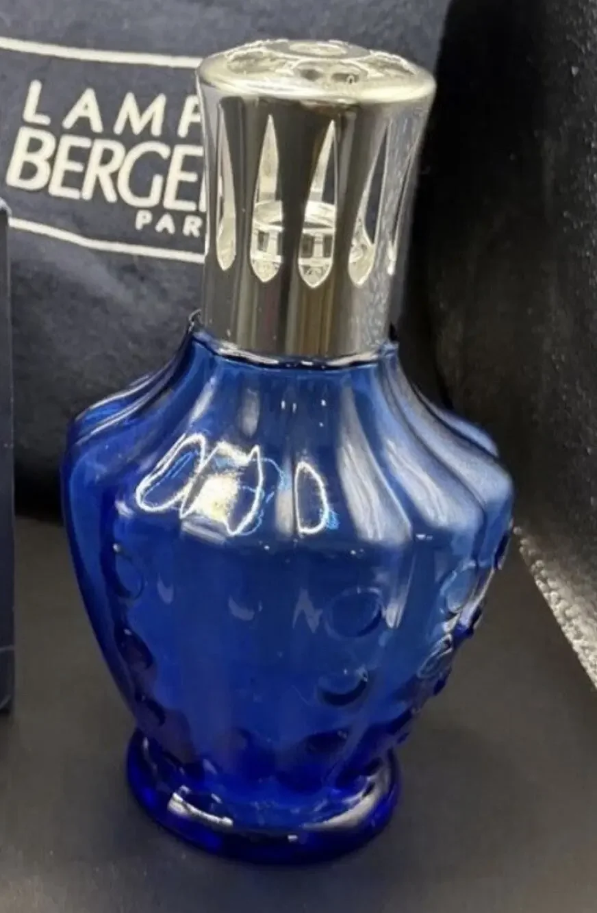 Lampe Berger Paris Fragrance Diffuser France Cobalt Blue Clochette Burn Vintage